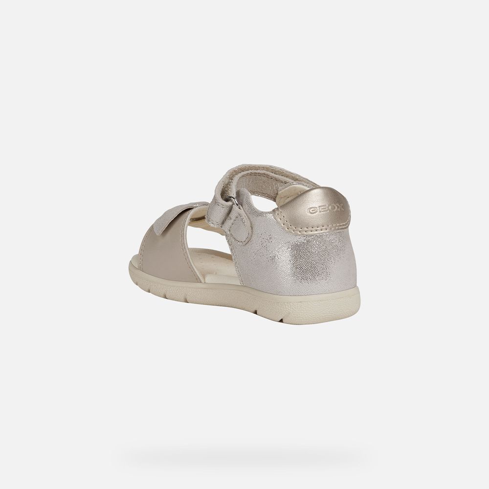 Geox Sandals Beige Alul Girl - Geox Baby Shoes - ZUSVAJ719